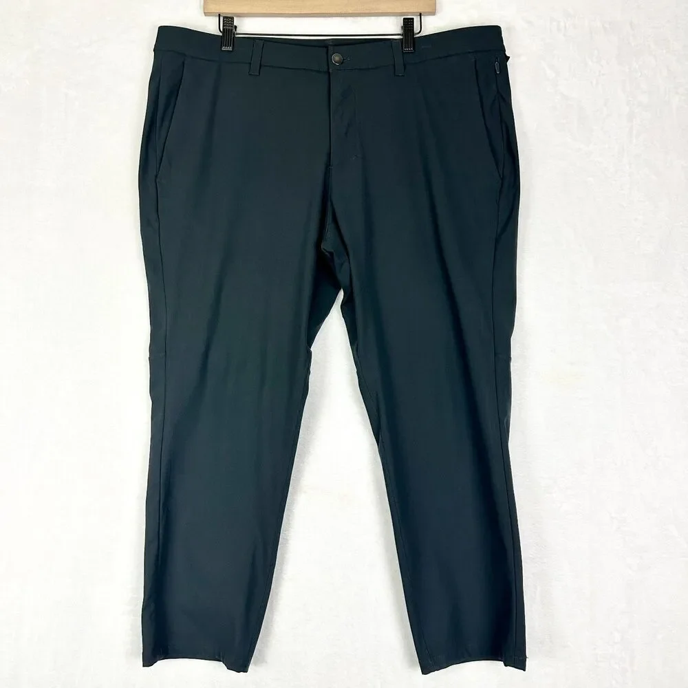 Lululemon Mens Commision Pant Slim Size 40x26 Warpstreme Charcoal Gray Chino